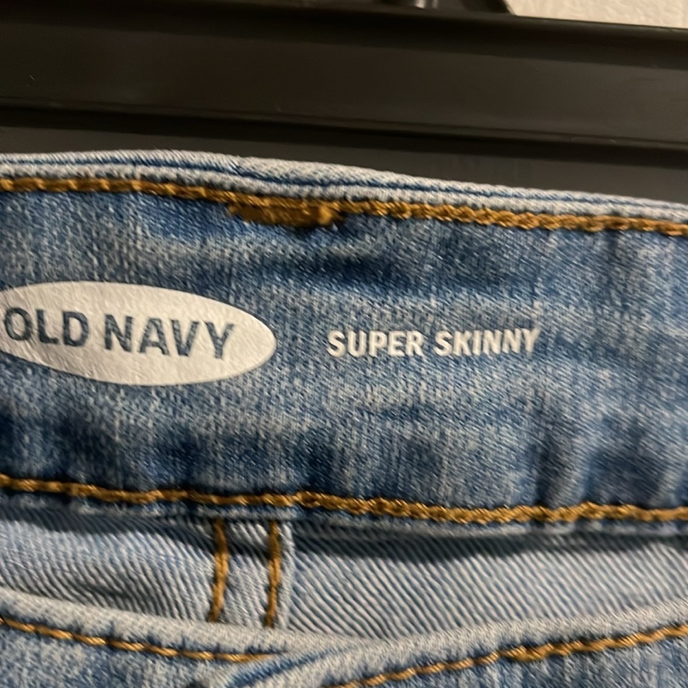 Old Navy Blue Straight Leg Jeans Classic Style - Picture 2 of 4